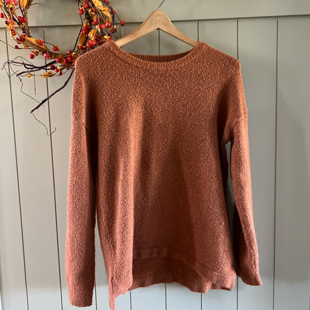 Forever 21 Warm Brown Crew Neck Sweater